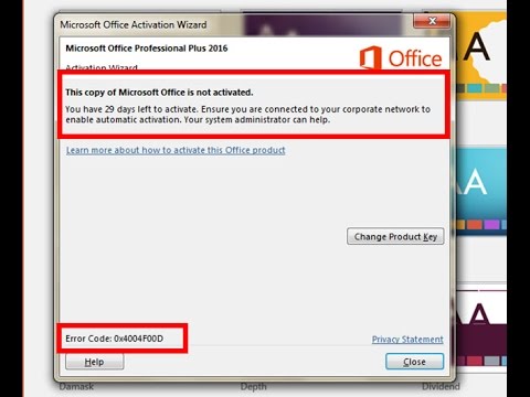what is microsoft office activation wizard